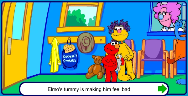 Sesame Street - Elmo Goes to the Doctor (Flash)
